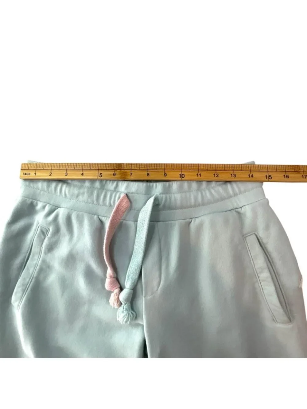 Lemon Limon Ice Melt Jogger Pants Womens Medium Green French Terry Drawstring